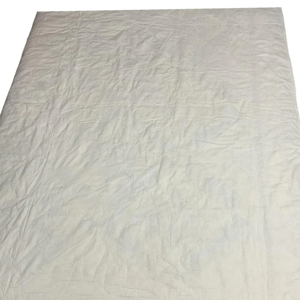 Vtg Hand Quilted Star Quilt 80x82 Americana‎ Farmhouse Cottage Cotton Bedspread